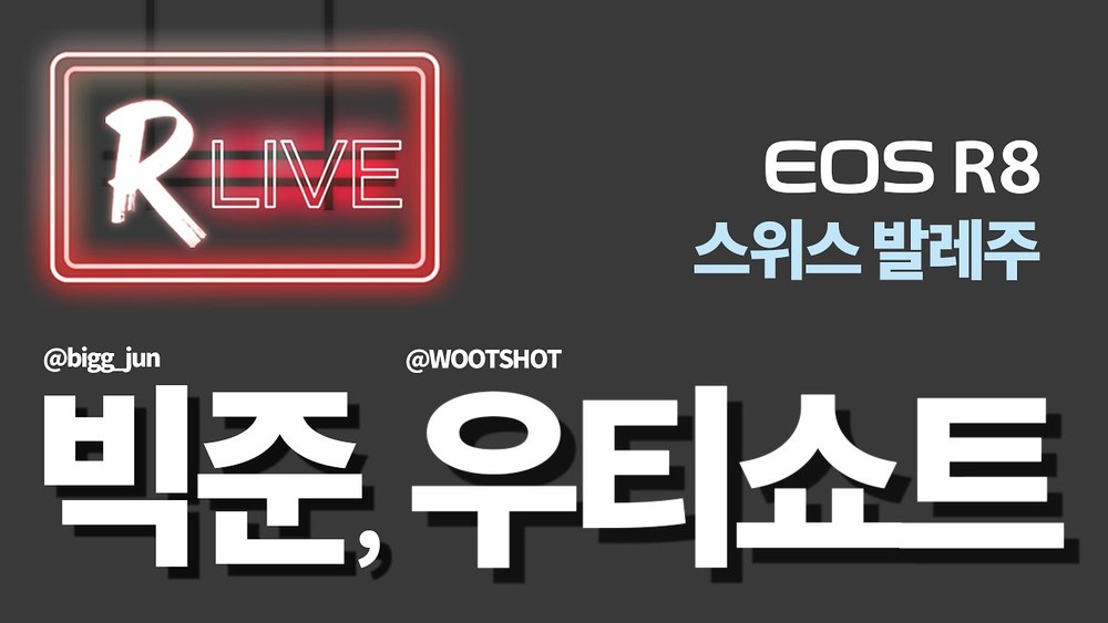 [R Live_작가와의 만남] 빅준과 우티쇼트가 EOS R8으로 담은 스위스 발레주