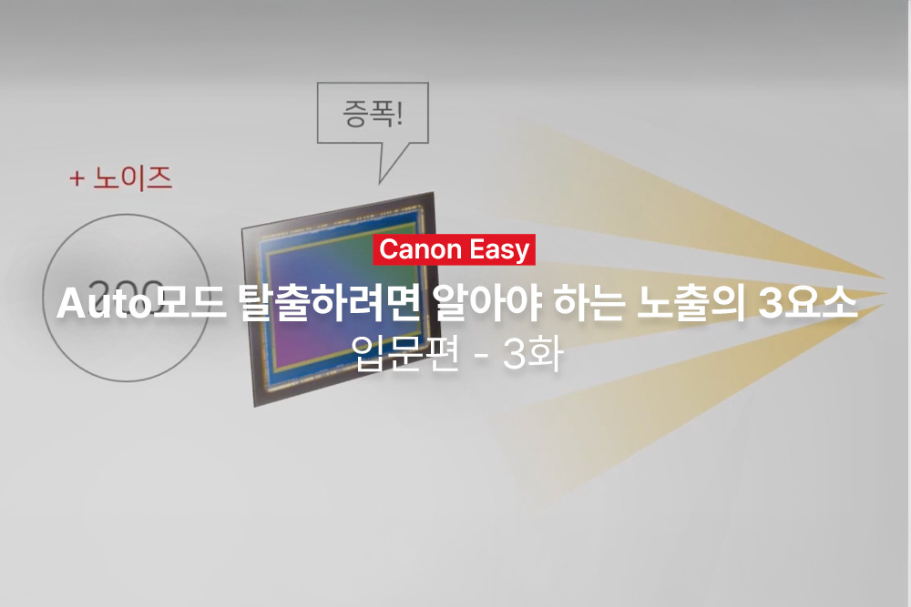 [캐논Easy] Auto모드 탈출하려면 알아야 하는 노출의 3요소 | 입문편 - 3화