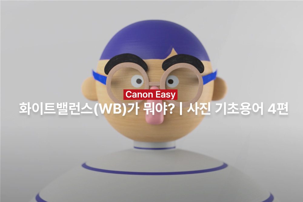 [캐논Easy] 화이트밸런스(WB)가 뭐야? | 사진 기초용어 4편
