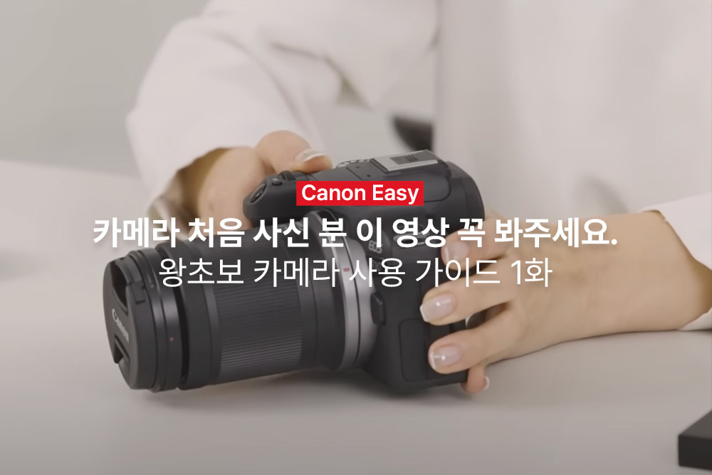 [캐논Easy] 카메라 처음 사신 분 이 영상 꼭 봐주세요. | 왕초보 카메라 사용 가이드 1화
